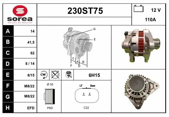 Alternator (230ST75)