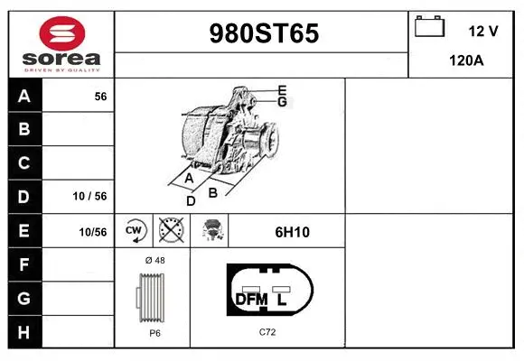 Alternator (980ST65)