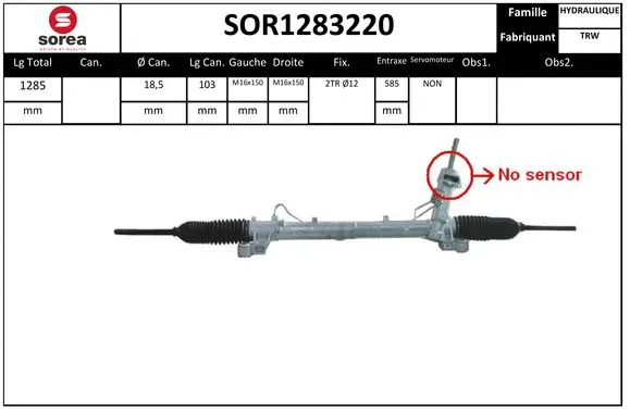 Steering Gear (SOR1283220)