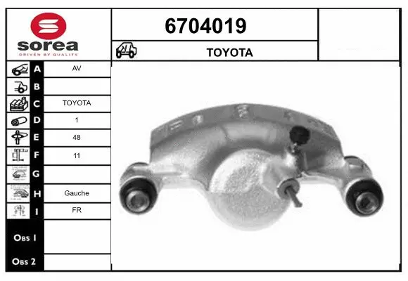 Brake Caliper (6704019)