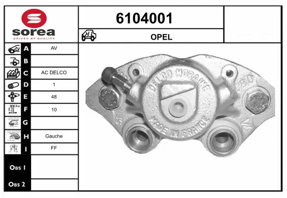Brake Caliper (6104001)