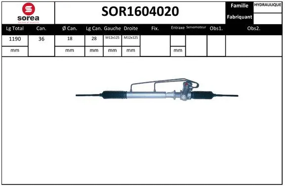Steering Gear (SOR1604020)
