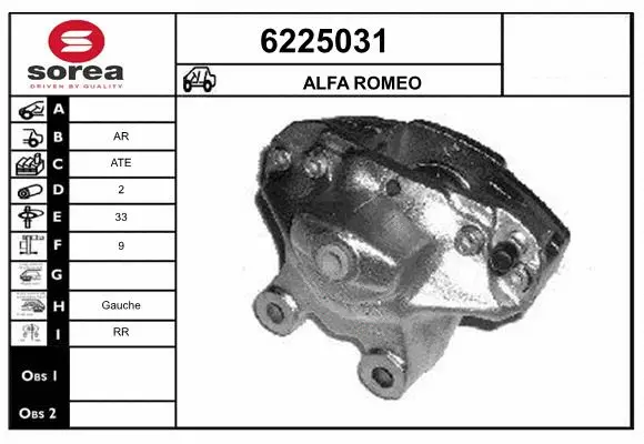 Brake Caliper (6225031)