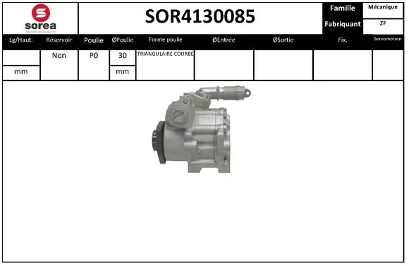 Hydraulic Pump, steering (SOR4130085)