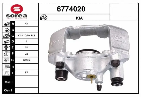 Brake Caliper (6774020)
