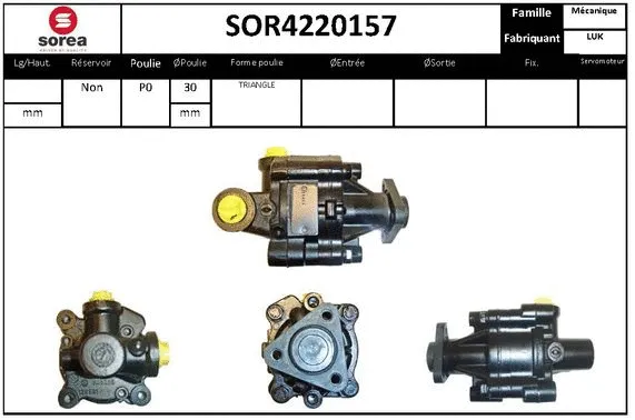 Hydraulic Pump, steering (SOR4220157)