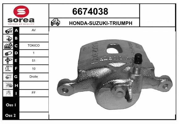 Brake Caliper (6674038)