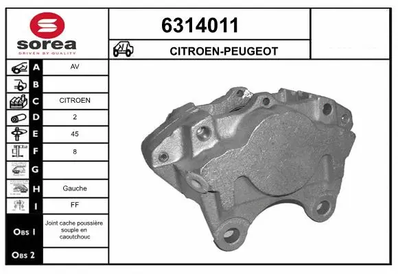 Brake Caliper (6314011)