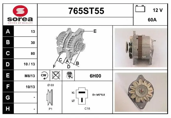 Alternator (765ST55)