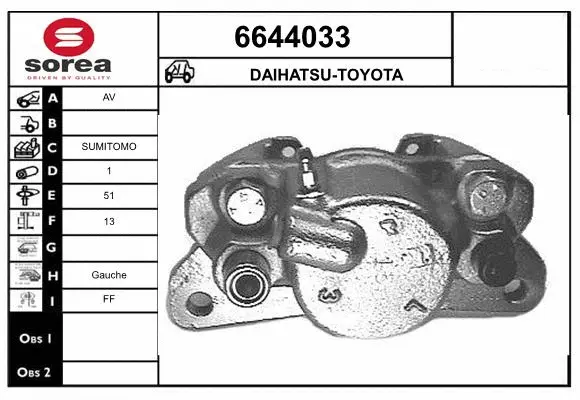 Brake Caliper (6644033)