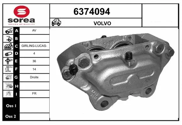Brake Caliper (6374094)