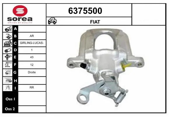 Brake Caliper (6375500)