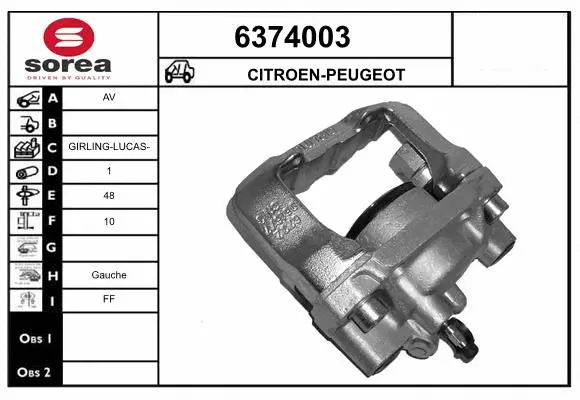 Brake Caliper (6374003)