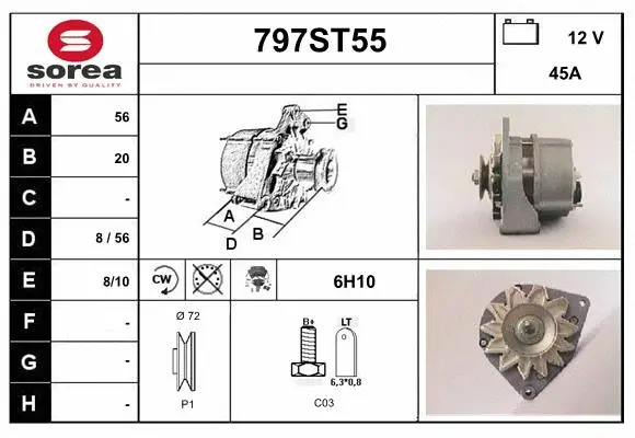 Alternator (797ST55)