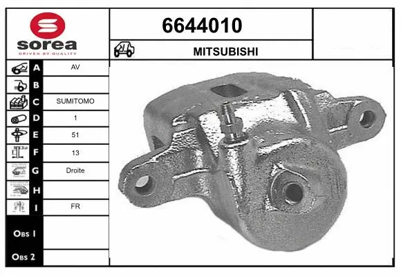 Brake Caliper (6644010)