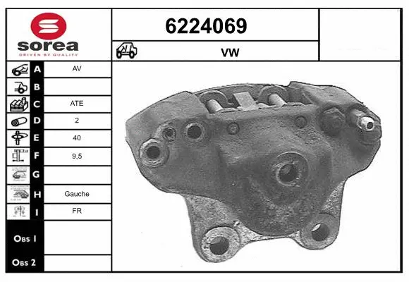 Brake Caliper (6224069)