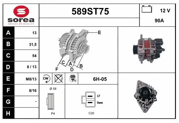 Alternator (589ST75)