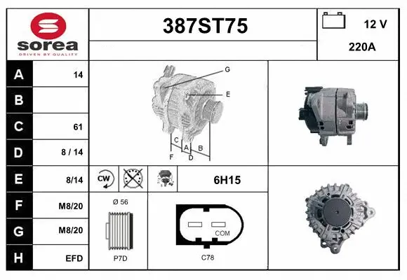 Alternator (387ST75)