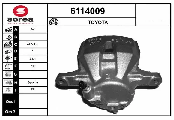 Brake Caliper (6114009)