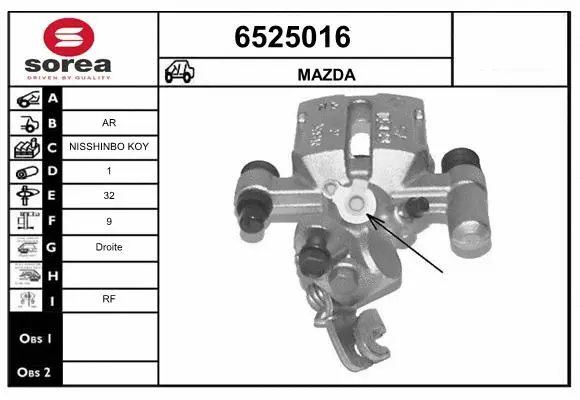 Brake Caliper (6525016)