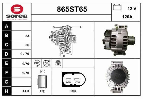 Alternator (865ST65)