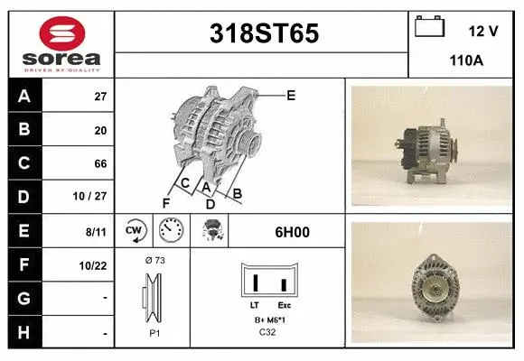 Alternator (318ST65)
