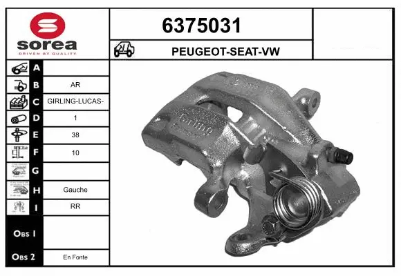 Brake Caliper (6375031)