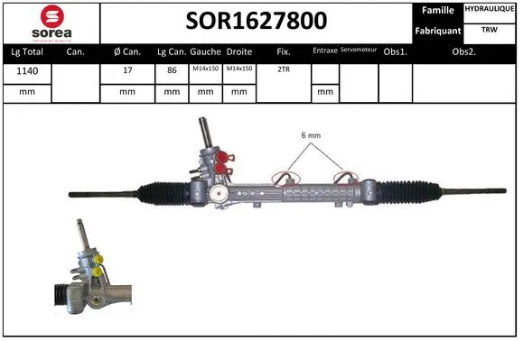 Steering Gear (SOR1627800)
