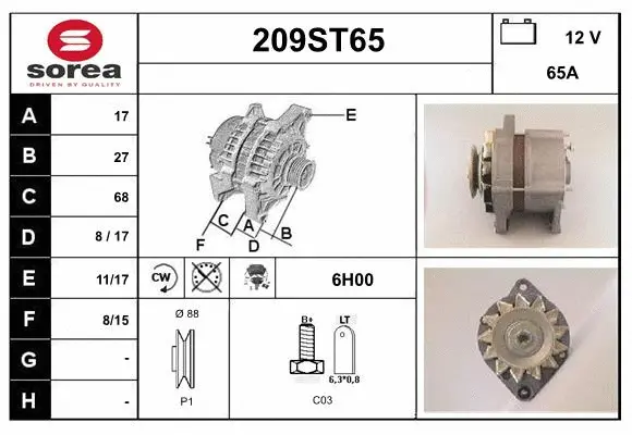 Alternator (209ST65)