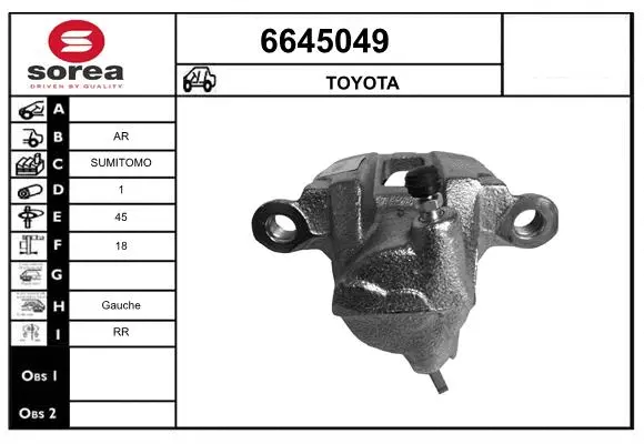 Brake Caliper (6645049)