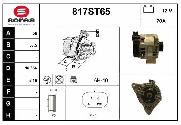 Alternator (817ST65)