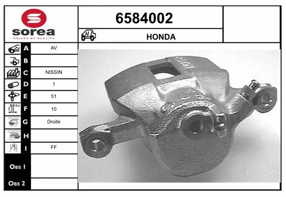 Brake Caliper (6584002)