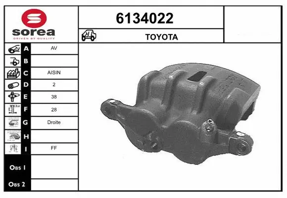 Brake Caliper (6134022)