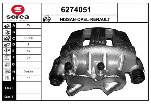 Brake Caliper (6274051)