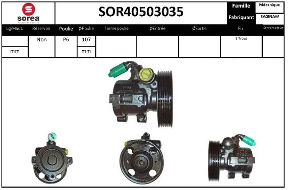 Hydraulic Pump, steering (SOR40503035)