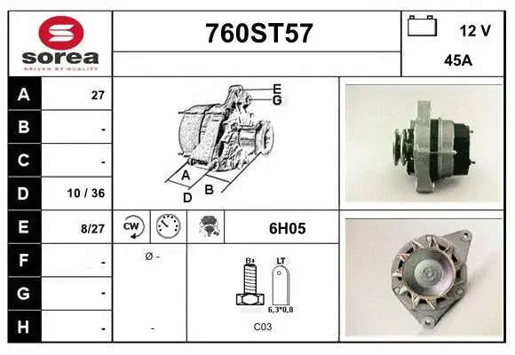 Alternator (760ST57)