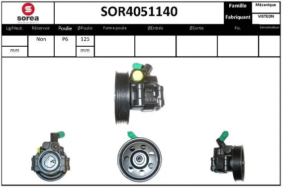 Hydraulic Pump, steering (SOR4051140)