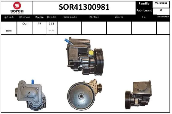 Hydraulic Pump, steering (SOR41300981)