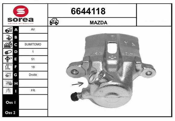 Brake Caliper (6644118)