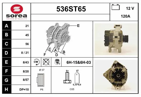 Alternator (536ST65)