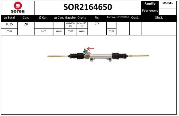 Steering Gear (SOR2164650)