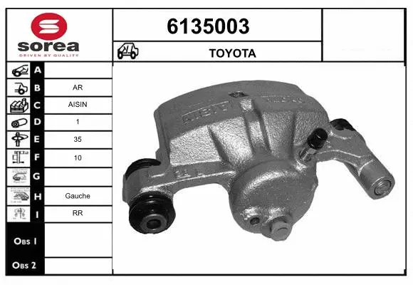 Brake Caliper (6135003)