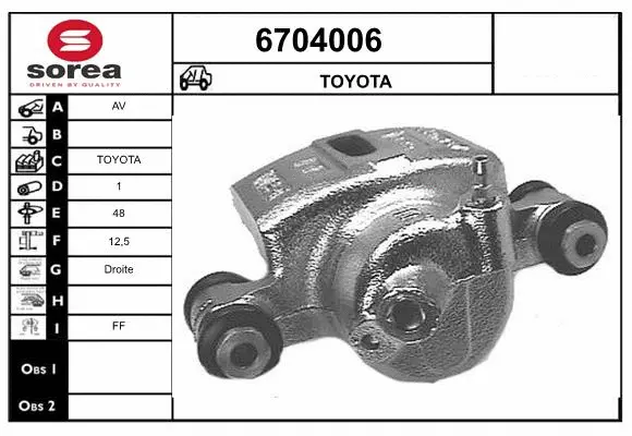 Brake Caliper (6704006)