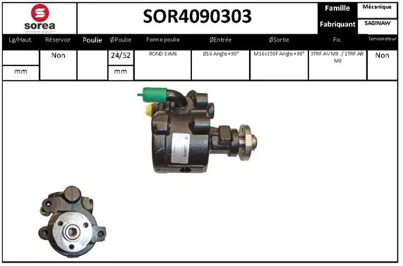 Hydraulic Pump, steering (SOR4090303)