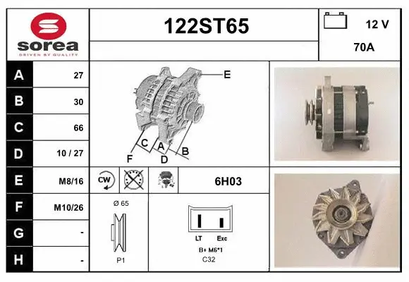 Alternator (122ST65)