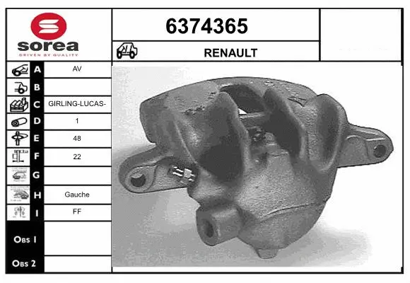 Brake Caliper (6374365)