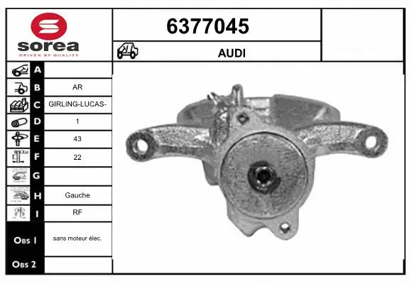 Brake Caliper (6377045)