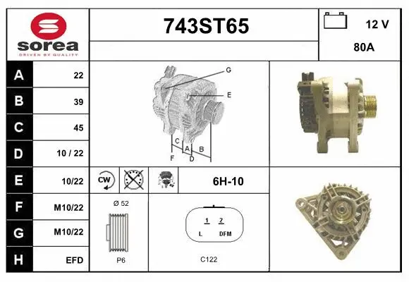 Alternator (743ST65)