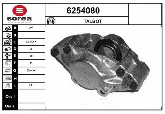 Brake Caliper (6254080)