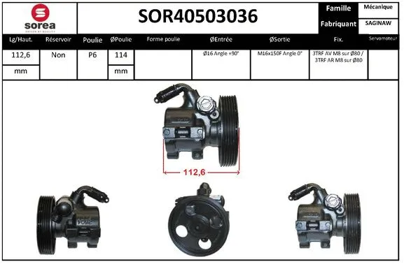 Hydraulic Pump, steering (SOR40503036)